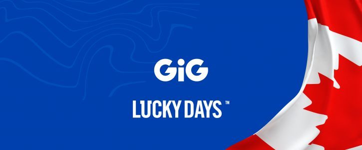 LuckyDays goes live in Ontario, powered by GiG.