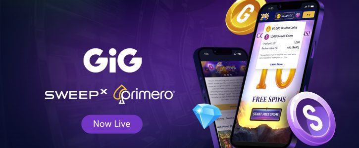 A New Era for Social Sweepstakes Casino Technology, as GiG’s SweepX Platform launches Online for the First Time